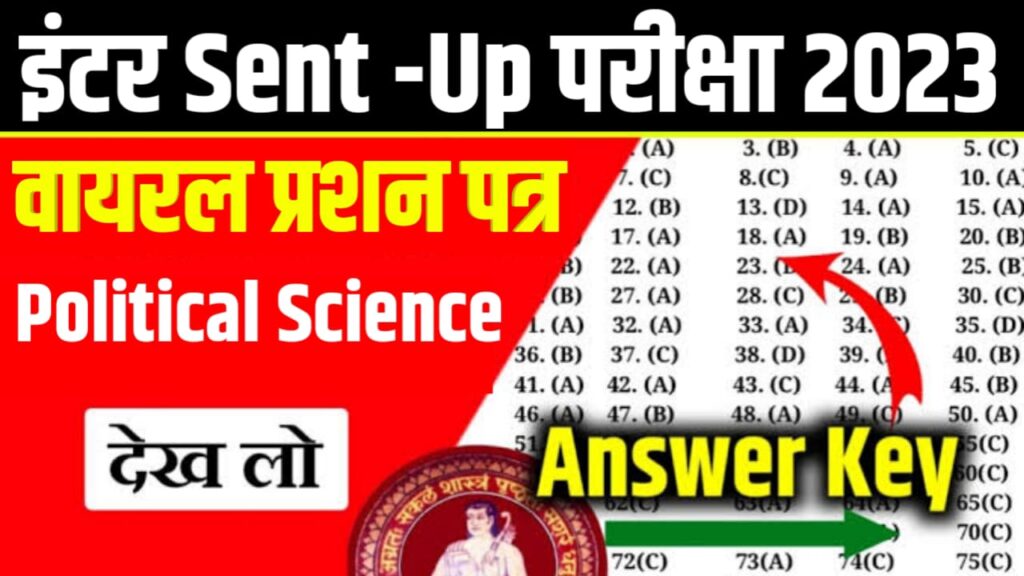 Bihar Board 12th Sent up exam Political Science Question paper download